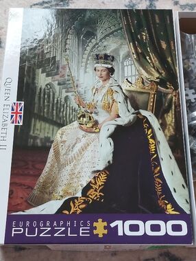 1000pc Puzzle Queen Elizabeth II Complete Eurographics